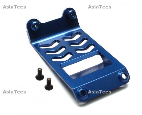 ECX Ruckus Aluminum Front-rear Skid Plate w/ Screws - 1Pc Blue by Boom Racing
