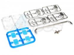 Miscellaneous All Search Light - 4 Square Lights With Plastic Bracket 18.5mm Width & 113mm Depth For Scania Man TGX Mercedez by Hercules Hobby