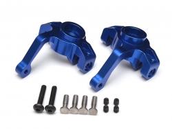 Axial Yeti AR60 Aluminum Steering Knuckle - 1 Pair Blue by Boom Racing