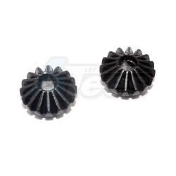 Tamiya TT-02 Steel Large Bevel Gear - 2Pcs (For TT02 / TT02B) Black by GPM Racing