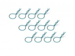Miscellaneous All Large-ring Body Clips 12Pcs 	 Blue by Boom Racing