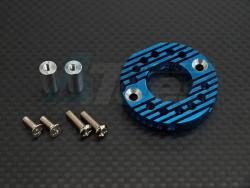 Tamiya TA02 Aluminum Motor Mount For 16T, 21T Standard Blue by GPM Racing