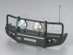 Miscellaneous All ARB 1/10 Aluminum Bull Bar Bumper w/ LED Light Upgrade Set Matt-Black for 1/10 LC70 Truck SUV Bullbar by Killerbody