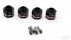 Traxxas TRX-4 Brass +5MM Wheel Hex Adapter for TRX4 (4) by Team Raffee Co.