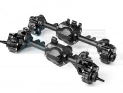 Traxxas TRX-4 G2 CNC Aluminum F&R Axle Housing & Portal Drive Housing Set Black by GRC