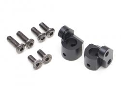 Boom Racing BRX01 Aluminum Front Body Post Mount (2) Black by Boom Racing