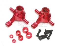 Tamiya TT-02 Aluminum Front Steering Block (2) Red by Team Raffee Co.