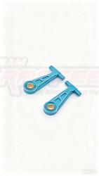 Tamiya TT-02 Aluminum Front Upper Arm (2) Blue by Team Raffee Co.