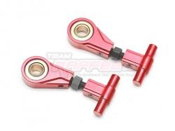 Tamiya TT-02 Aluminum Front Adjustable Upper Arm (2) Red by Team Raffee Co.
