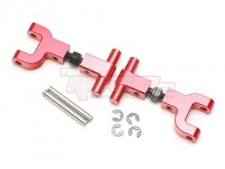 Tamiya TT-02 Aluminum Rear Adjustable Upper Arm (2) Red by Team Raffee Co.