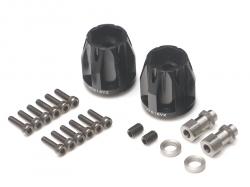 Miscellaneous All ProBuild™ XT616 V2 6-Lug Aluminum 12mm Wheel Hub Adapters 16MM Offset (2) Black by Boom Racing