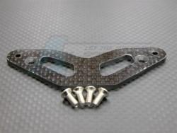 Tamiya TT-01 Graphite Thick 2.5mm Upper Bumper- 1 Piece Set  Black by GPM Racing