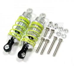 Miscellaneous All Aluminum Ball Top Damper (60mm) With 1.5mm Coil Spring & Aluminum Collars & Washers & Screws - 1pr Set Silver by GPM Racing