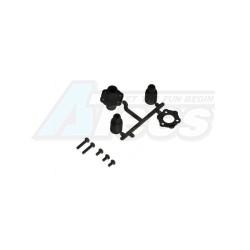 3Racing Sakura D3 CS Sport Plastic Solid Axle For Sakura D3 by 3Racing