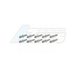 3Racing Sakura D3 CS Sport Steel 4.8MM Ball Stud L=9 (10 Pcs) by 3Racing