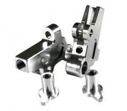 Xray NT1 NT1 Front Anti-roll Bar Mount (Silver) by KM Racing