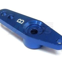 KM Racing H-K1 Alum.Throttle Servo Horn for FUTABA (Blue) by KM Racing