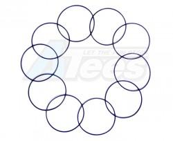 KM Racing H-K1 H-K1 Diff. Case O-Ring Set (10pcs) by KM Racing