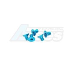 Miscellaneous All Aluminum Screw allen countersunk M3x5 Blue (7075) (5) by Arrowmax