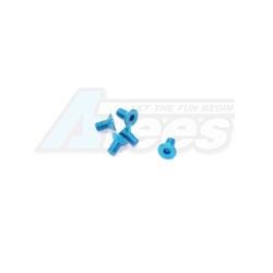Miscellaneous All Aluminum Screw allen countersunk M3x6 Blue (7075) (5) by Arrowmax
