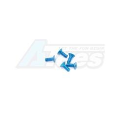 Miscellaneous All Aluminum Screw allen countersunk M3x8 Blue (7075) (5) by Arrowmax