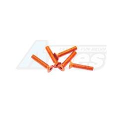 Miscellaneous All Aluminum Screw allen countersunk M3x16 Orange (7075) (5) by Arrowmax